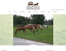 Tablet Screenshot of oaklandfarmandranch.net